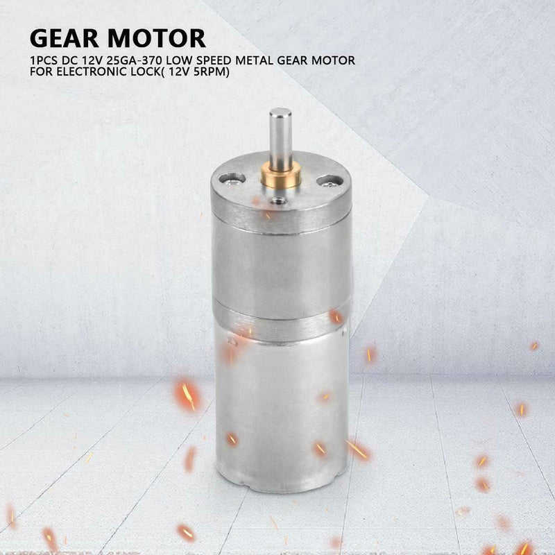 25GA370 Metal Low Speed High Torque Gear Motor DC Gear Reduction (100RPM)