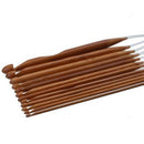 Bamboo Flexible Afghan Tunisian Carpet Crochet Hooks Needles At Random Tran