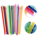 25pcs Colorful Reusable Hard Drinking Jar Straws With 1 Cleaning Brush Home