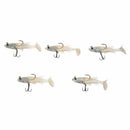 5Pcs 8.5cm 14g Soft Bait Lead Head Fish Lures Bass Fishing Tackle Sharp Hoo A1K9