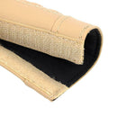 2pcs Car Safety Seat Belt Covers PU Leather Shoulder Protection Pad (Beige) A