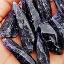 100g Natural Purple Amethyst Point Quartz Crystal Rock Stone Mineral Specim X4L7