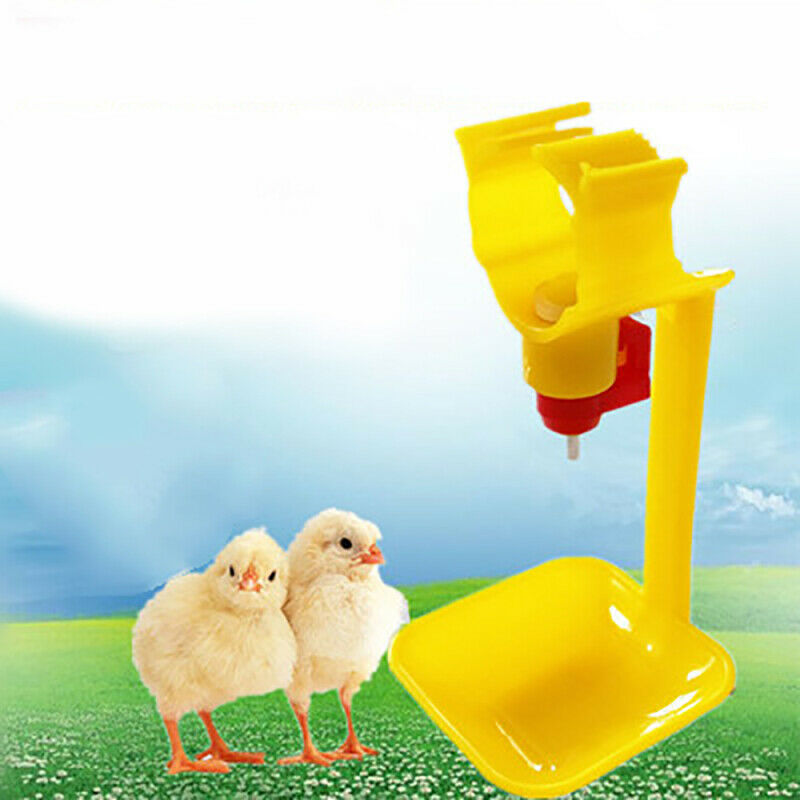 10Pcs Poultry Chicken Hanging Duck Drinking Water Nipple Drinker Feeder Wi UCU
