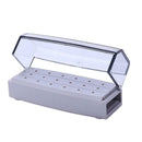 18 Holes Drill Bit Holder Block Dental Burs Stand Sterilizable Organizer