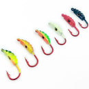 6Pcs Fishing Lures Bait Round Jigs Head Mix Lead Saltwater Jig Hook-Fish H9G9