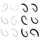 12 Pieces (6-clear/6-black) Earhook Ear Hook Clip Loop Replacement Compatible