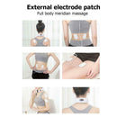 Electric Pulse Back Neck Massager Far Infrared Heating Pain Relief Tool