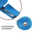 5m Thermal Exhaust Pipe Wrap Heat Resistant Cloth for Car Motorcycle (Blue)