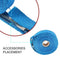 5m Thermal Exhaust Pipe Wrap Heat Resistant Cloth for Car Motorcycle (Blue)