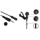 Clip-on Lapel Mini Lavalier Mic Microphone 3.5mm For Mobile Phone PC Recording ^