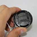 40.5mm Center Pinch Snap on Front Cap For Sony Lens Filters 55mm W/ String TOCA