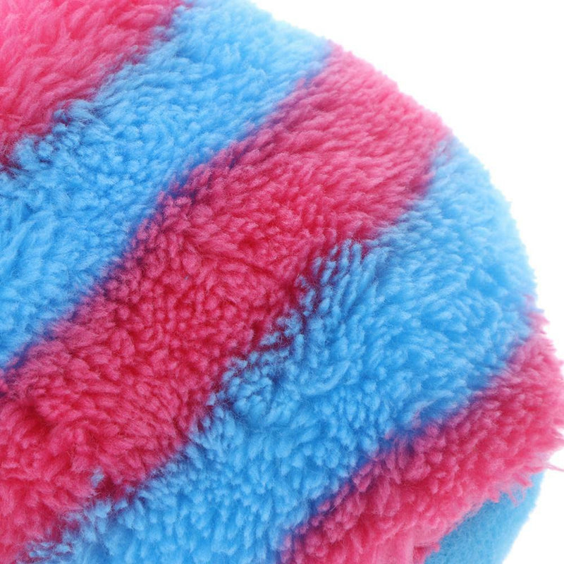 Pet Puppy Chew Squeaker Squeaky Plush Sound Striped Slipper Treat For Dog Toys