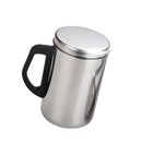 350ml Insulate Travel Mug Cocktail Tumbler Wine Cup Stainless Steel Mug Lid