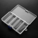 5 Compartments Fishing Lure Bait Hooks Tackle Waterproof Storage Box Case