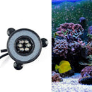 6 LED Submersible Bubble Light Air Stone For Aquarium Curtain Fish Pump Tan Q0D0