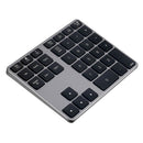 Aluminum Alloy 35 Keys Bluetooth Wireless Numeric Keypad Digital Keyboard f