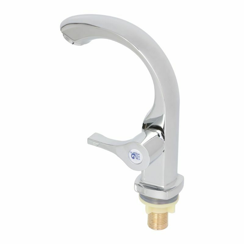 1/2" Kitchen Connect Basin Faucet Deck Mounted Cold Water Tap Chrome Plated