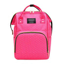 Dot Print Backpacks Mommy Maternity Bags Baby Care Diaper Bags (Rose Red) SN9F