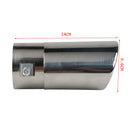 63mm Bolt-on Stainless Steel Auto Car Exhaust Tail Pipe Tip End Muffler