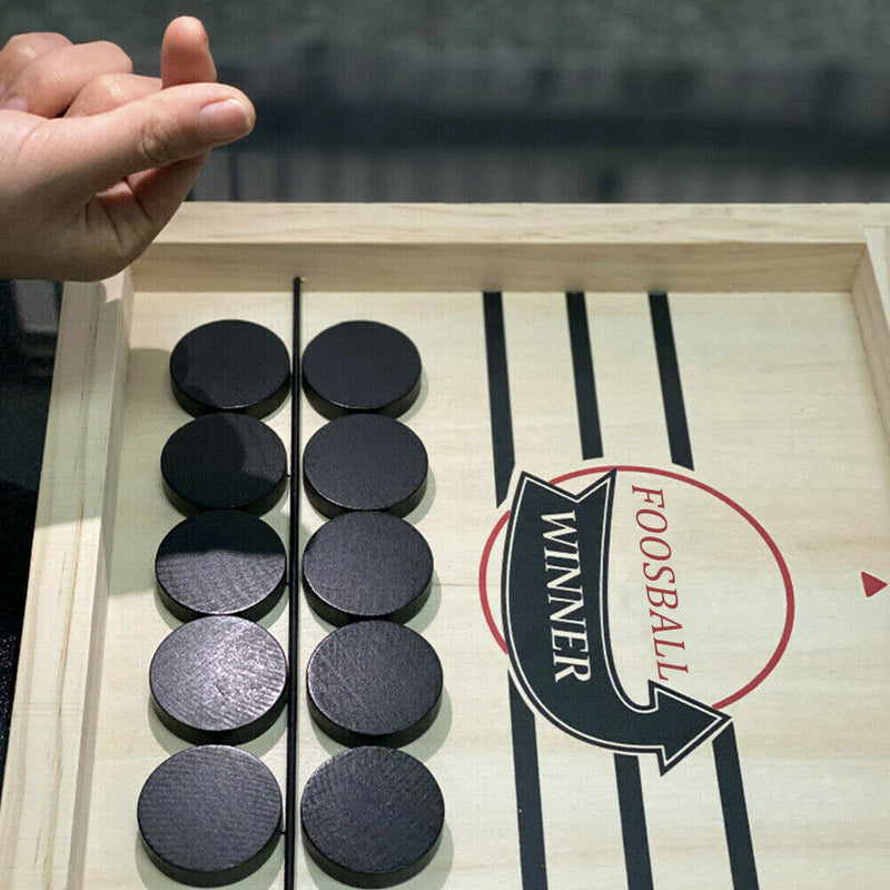 Wooden Adults Funny Board Games Toys Catapult Chess Fast Sling Puck Family Party