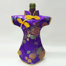 Wine bottle cover china embroidery mat silk cloth pattern home decortablepartyXP