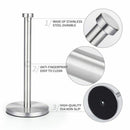 1X(Stainless Steel Roll Paper Towel Rack Kitchen Tissue Holder Bathroom Toi