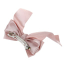Women's Bow Hair Clips Barrette Ponytail Holder flesh color X7I6