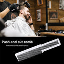 Hairdressing Carbon Anti-static Comb Wide Tooth Hair Clipper Comb (White) A