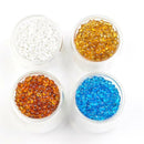 2x Aquarium Pebbles Gravel Stones Substrate Underwater Craft White & Yellow