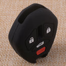 Black 4 Buttons Silicone Remote Key Case Fob fit for Mitsubishi Outlander