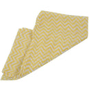 Women V-shaped Wave patterns Voile scarf Yellow
