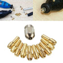 0.5-3.2mm 10 x Brass Metal Drill Collect Chuck Bits For Rotary O0B1 D6V9 4 G4B6