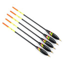 5pcs Vertical Float Mixed Size Fishing Tackle For Carp Fishing Bobber Cork S6M5