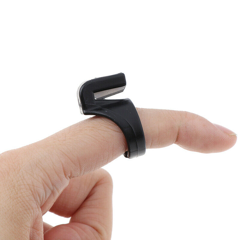 3pcs Finger Blade Needle Craft Thimble Sewing Ring Thread Cutter DIY Sewing Gw