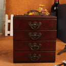 4 Layers Trinket Jewelry Storage Box Chest Treasure Organizer Container