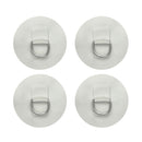 4pcs Stainless Steel D-Ring Pad Patch PVC Round For Inflatable Boat Raft Dinghy