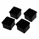 Rubber Chair Cupboard Foot Castor Cups Cover Floor Protector 4 Pcs Y5E9