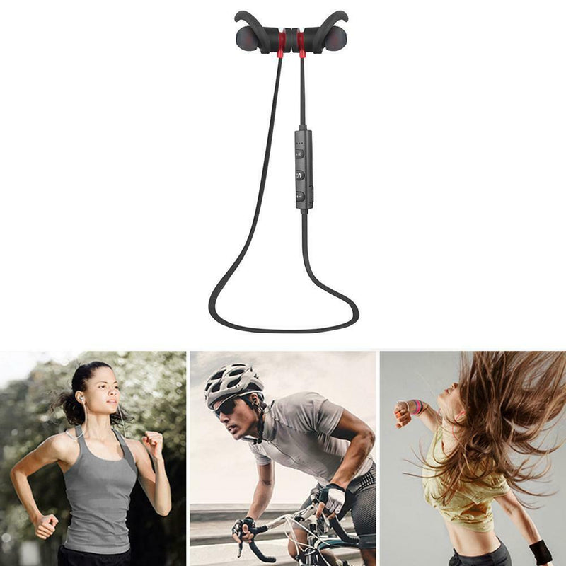 YCH-06 Bluetooth Earphone Magnetic Headphones Waterproof Headset (Black) A