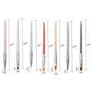 7Pcs Acrylic Nail Art Pen Tips UV Builder Gel Painting Brush Manicure Set  ILE