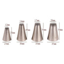 4PCs Large Icing Piping Nozzles Cake Baking Cookie Cupcake Piping Nozzle DeSEAU