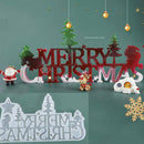 Silicone Cake Mold Merry Christmas Fondant Cake Decorating alphabet Tool Kitchen