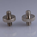 1/4 Male To 1/4 Male Threaded Metal Screw Adapter For Tripod Monopod