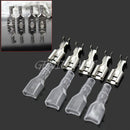 100pcs 6.3mm/0.25inch Crimp Terminal Female Spade Connector + Plastic Case