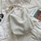 Plush Women Shoulder Messenger Bag Solid Big Capacity Shoulder Tote (White)
