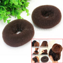 2Pcs Donut Scrunchie Holder Hair Bun Ring Hairdressing Maker Tool for Girls