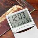 Digital LCD Display Desk Alarm Clock Calendar Date Time Thermometer Travel x 1