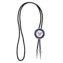 Men  Navy Necktie Western Cowboy Bolo Tie American Eagle