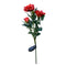 2 Pieces Solar Lights Rose Flower with Red Buds, Outdoor Waterproof LED Lamps