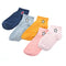 Women Star Cotton Socks Pink Cute Cat Ankle Socks Short Socks Cas- OZ