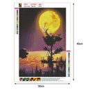 5D Full Drill Diamond Painting Moon Scenery Pattern DIY Cross Stitch (03)